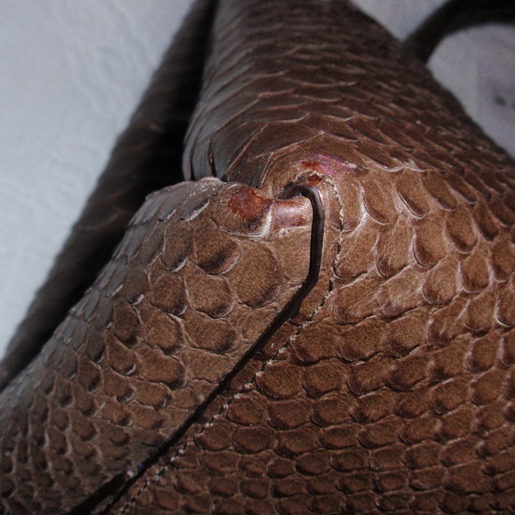 Coach Soft Borough Embossed Leather Handbag 32349 - Picture 13 of 16